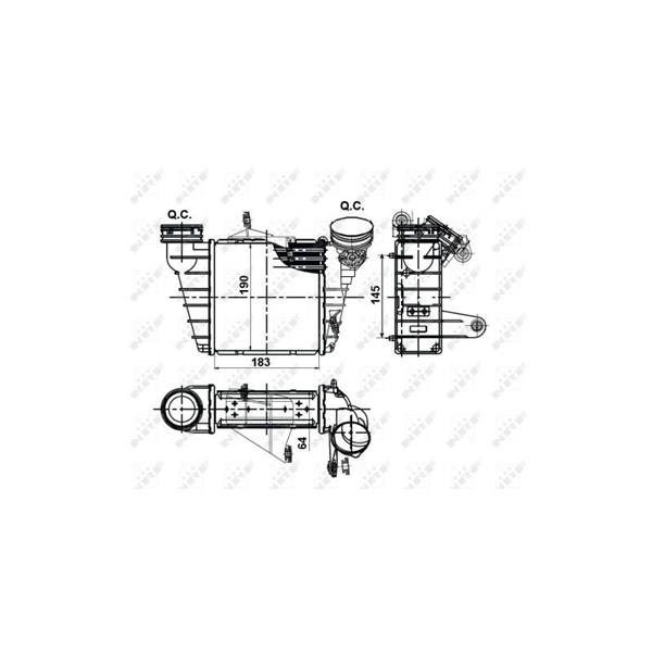 Intercooler Nrf 30476 NRF