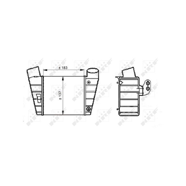 Intercooler, Vänster Nrf 30544 NRF