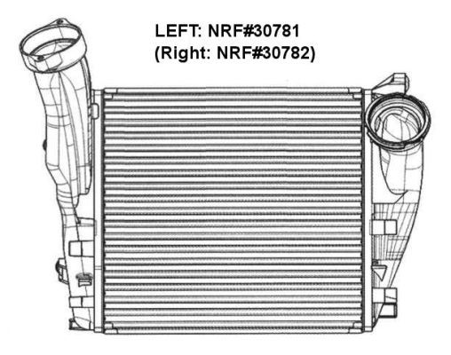 Intercooler, Vänster Nrf 30781 NRF