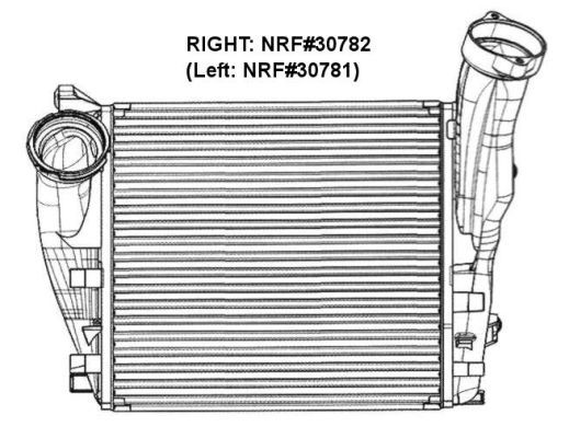 Intercooler, Höger Nrf 30782 NRF