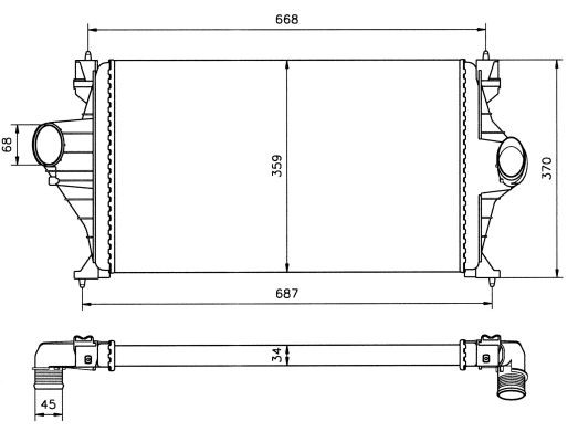 Intercooler Nrf 30802 NRF