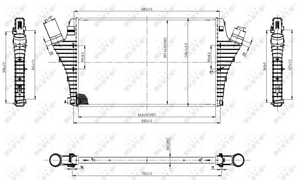 Intercooler Nrf 30858 NRF