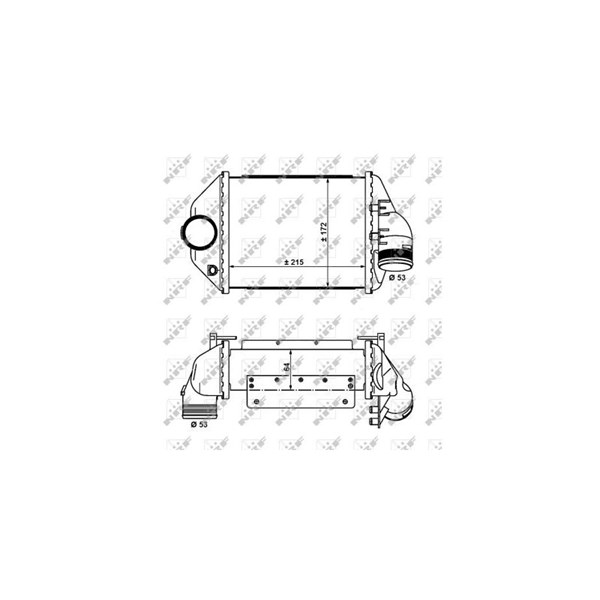 Intercooler, Vänster Nrf 30914 NRF