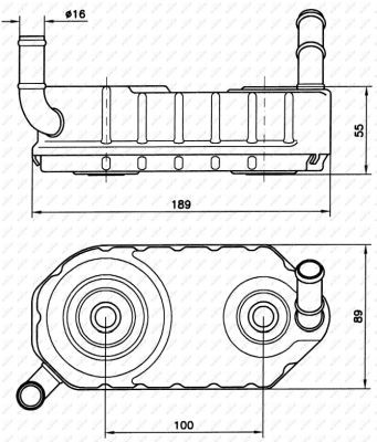 Oljekylare, motor Nrf 31004A NRF