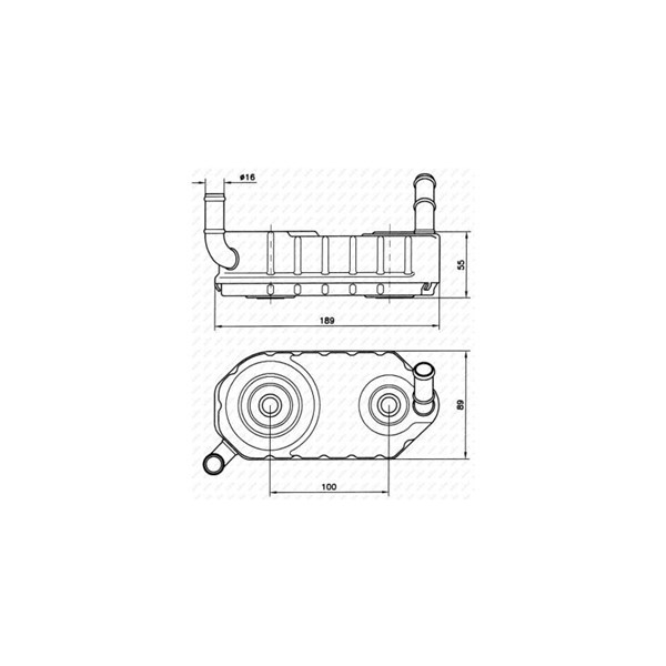 Oljekylare, motor Nrf 31004A NRF