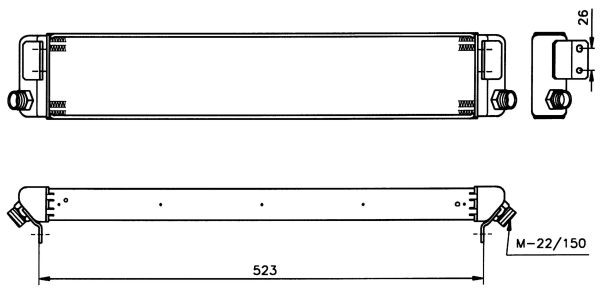 Oljekylare, motor Nrf 31030 NRF