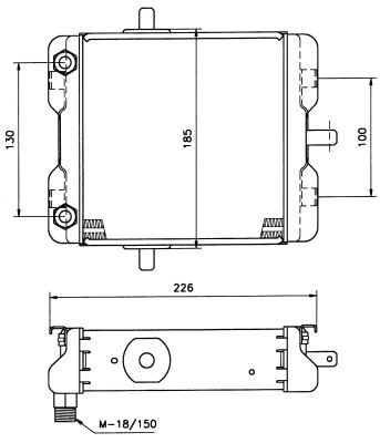 Oljekylare, motor Nrf 31053 NRF