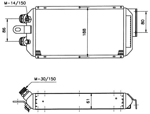 Oljekylare, motor Nrf 31056 NRF