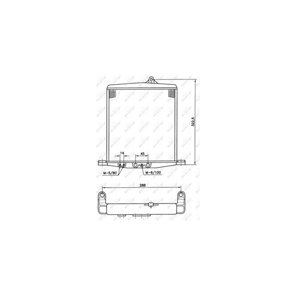 Oljekylare, motor Nrf 31059 NRF