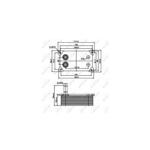 Oljekylare, motor Nrf 31071 NRF Oljekylare, motor Nrf 31071 NRF