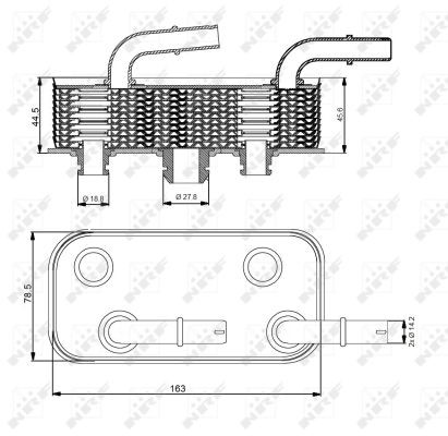 Oljekylare, motor Nrf 31190 NRF