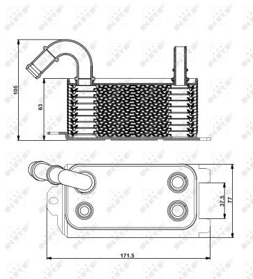 Oljekylare, motor Nrf 31192 NRF