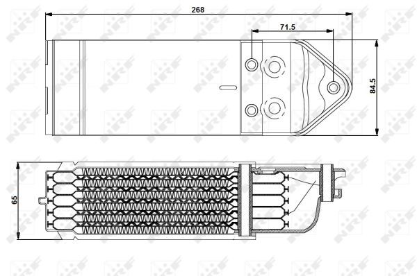 Oljekylare, motor Nrf 31202 NRF