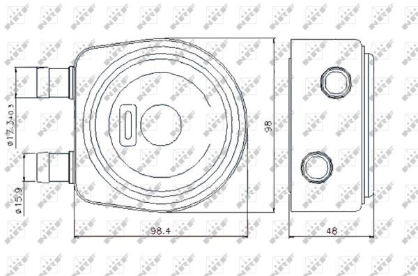 Oljekylare, motor Nrf 31247 NRF