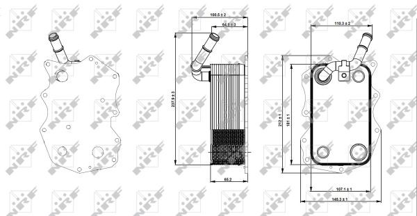Oljekylare, motor Nrf 31271 NRF