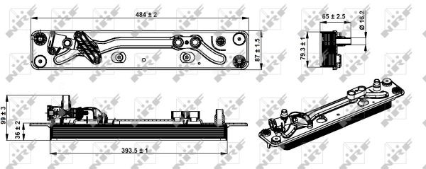 Oljekylare, motor Nrf 31285 NRF