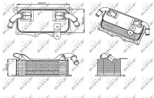Oljekylare, motor Nrf 31290 NRF