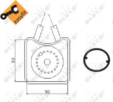 Oljekylare, motor Nrf 31305 NRF