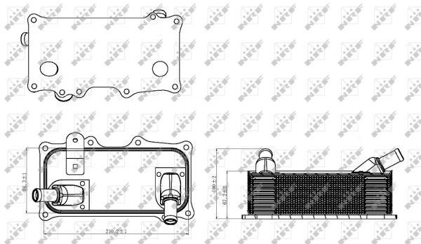 Oljekylare, motor Nrf 31318 NRF