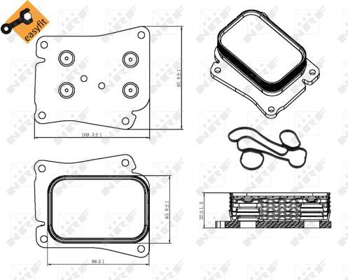 Oljekylare, motor Nrf 31320 NRF