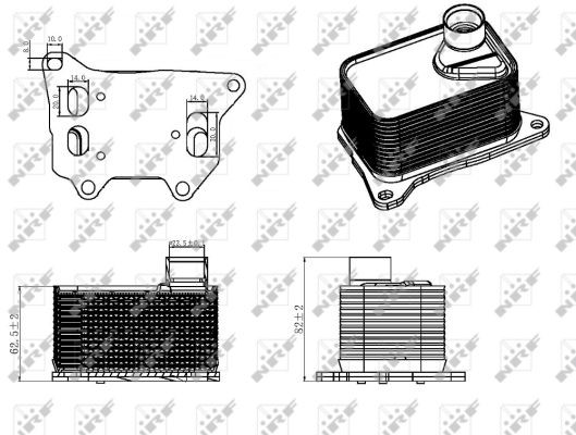 Oljekylare, motor Nrf 31330 NRF