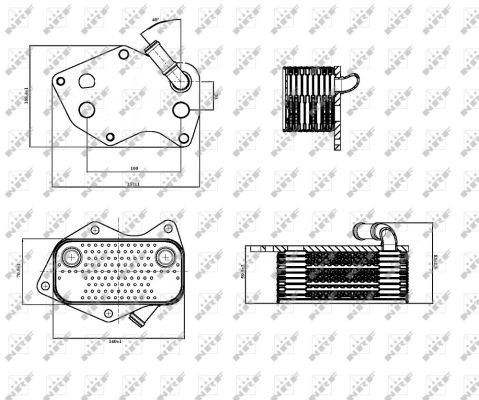 Oljekylare, motor Nrf 31331 NRF