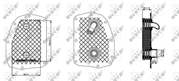 Oljekylare, motor Nrf 31352 NRF