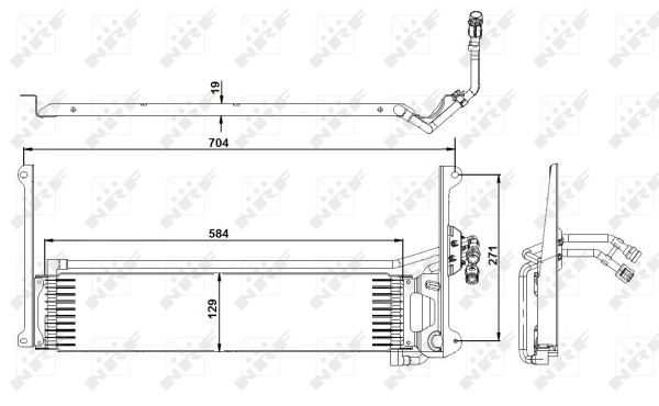 Oljekylare, motor Nrf 31360 NRF