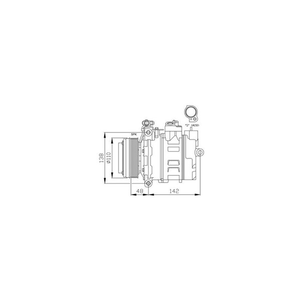 Kompressor, klimatanläggning Nrf premium 32116G NRF premium