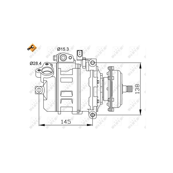 Kompressor, klimatanläggning Nrf 32148 NRF
