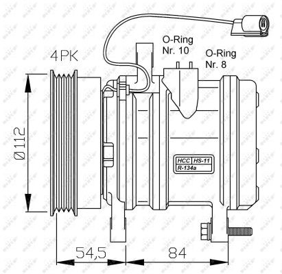Kompressor, klimatanläggning Nrf premium 32368G NRF premium