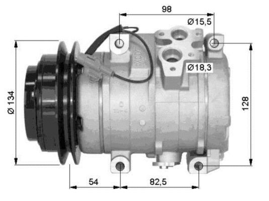 Kompressor, klimatanläggning Nrf premium 32458G NRF premium