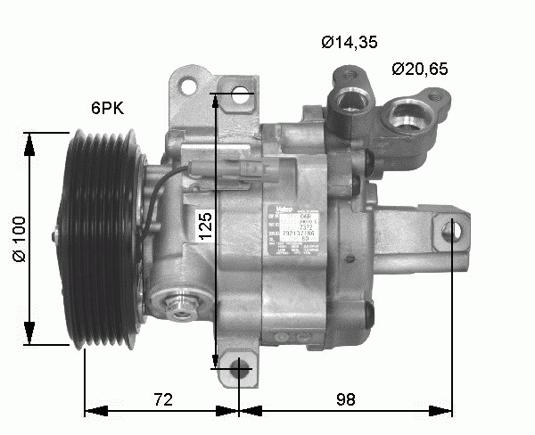Kompressor, AC Nrf NRF