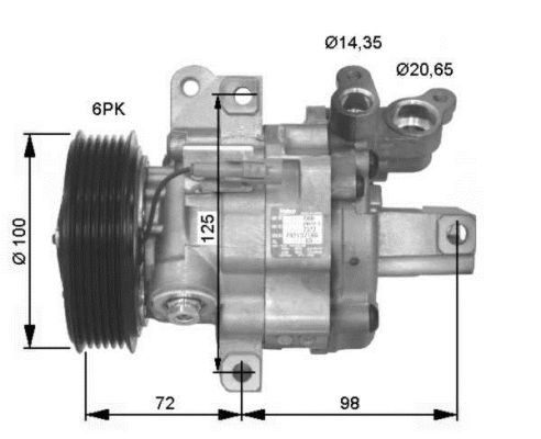 Kompressor, klimatanläggning Nrf premium 32476G NRF premium
