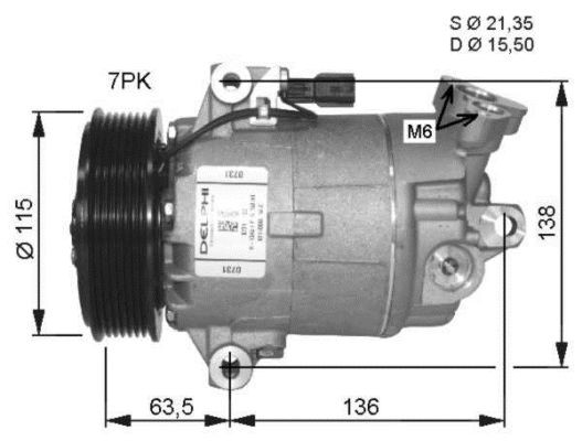 Kompressor, klimatanläggning Nrf premium 32488G NRF premium