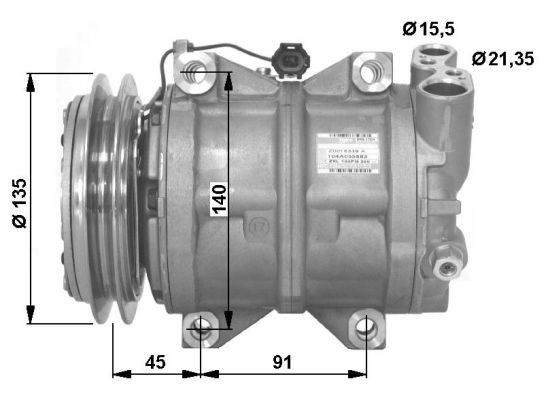 Kompressor, klimatanläggning Nrf premium 32494G NRF premium