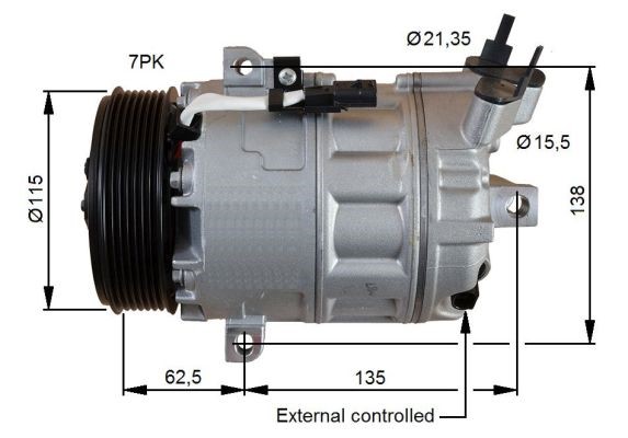 Kompressor, klimatanläggning Nrf premium 32692G NRF premium