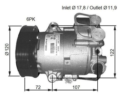 Kompressor, klimatanläggning Nrf premium 32782G NRF premium