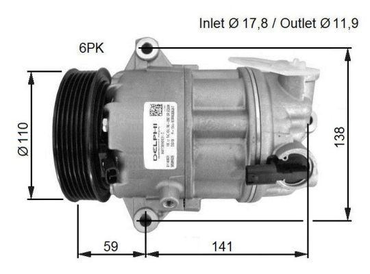 Kompressor, klimatanläggning Nrf premium 32783G NRF premium