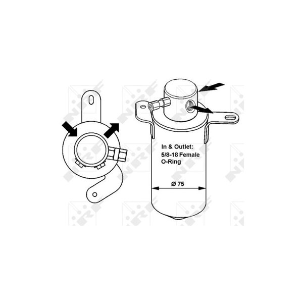 Torkfilter Nrf 33166 NRF Torkfilter Nrf 33166 NRF
