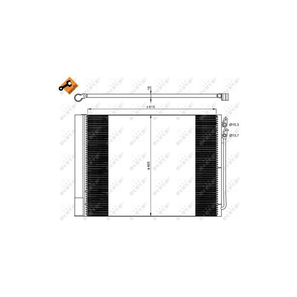 Kondensor, klimatanläggning Nrf 350033 NRF