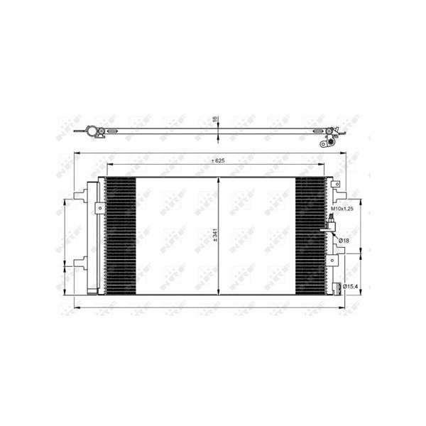 Kondensor, klimatanläggning Nrf 350060 NRF