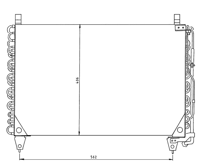 Kondensor, klimatanläggning Nrf 35018 NRF