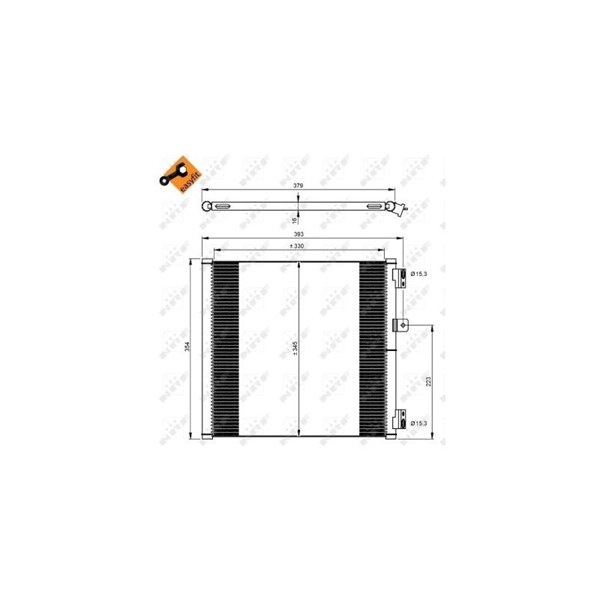 Kondensor, klimatanläggning, Höger, Vänster Nrf 350204 NRF Kondensor, klimatanläggning, Höger, Vänster Nrf 350204 NRF