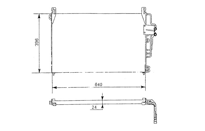 Kondensor, klimatanläggning Nrf 35023 NRF