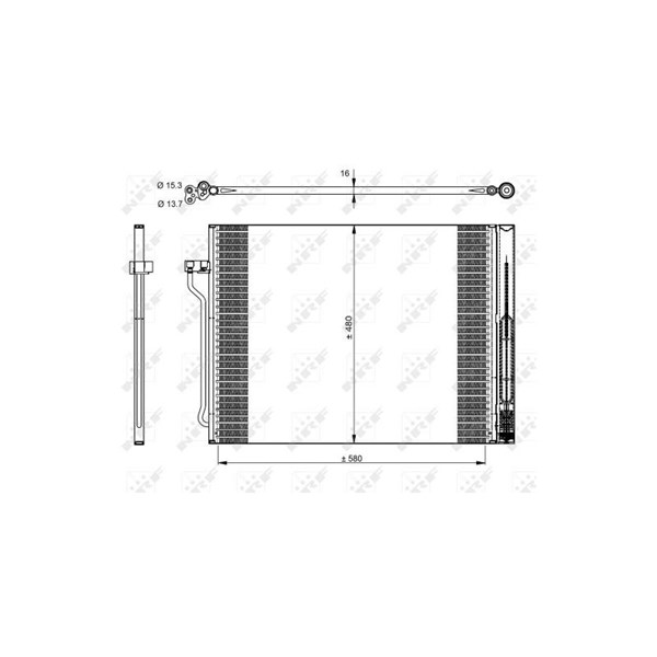 Kondensor, klimatanläggning Nrf 350325 NRF