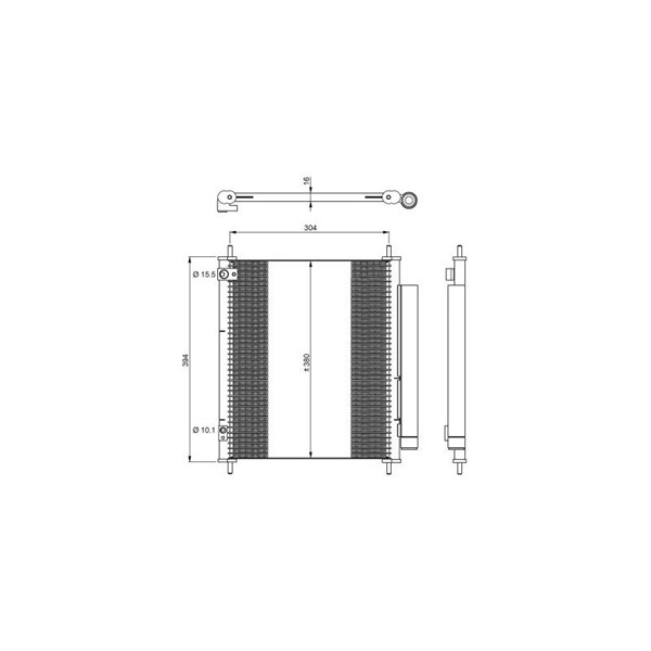 Kondensor, klimatanläggning Nrf 350326 NRF