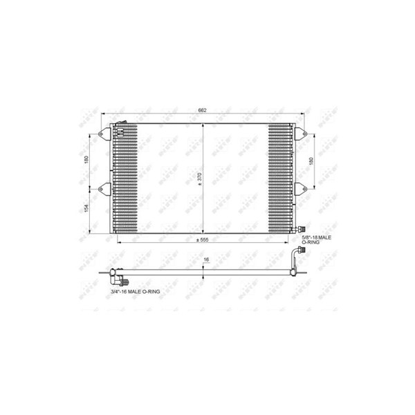 Kondensor, klimatanläggning Nrf 35034 NRF