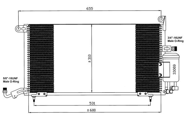 Kondensor, klimatanläggning Nrf 35035 NRF
