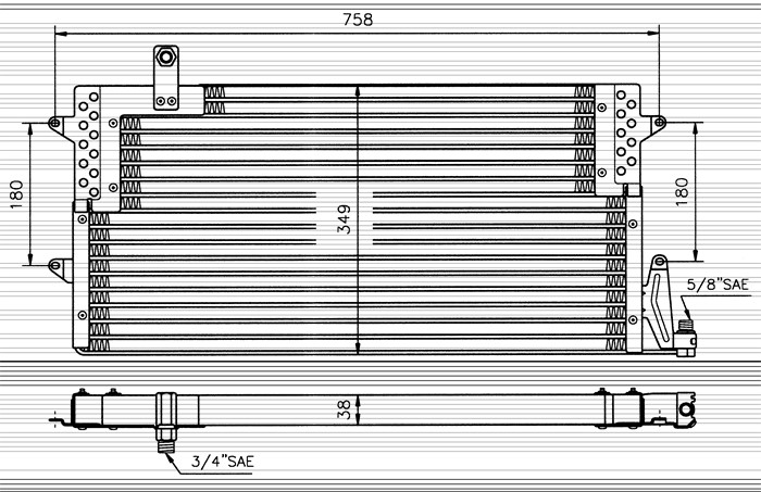 Kondensor, klimatanläggning Nrf 35036 NRF